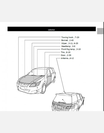 subaru exiga 2011-2012 owners manual in english